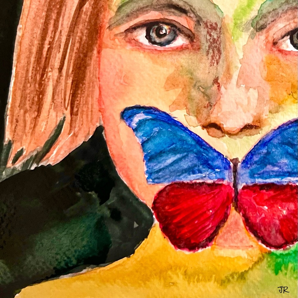 Art Butterfly Words JR Canadian Artist Limited Edition Gallery Quality Print
